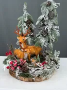 Новогодняя композиция Семья оленей 