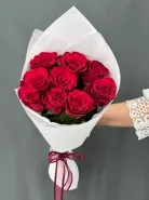 Букет из 9 красных роз.