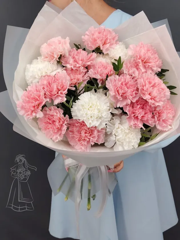 Нежное облако гвоздик