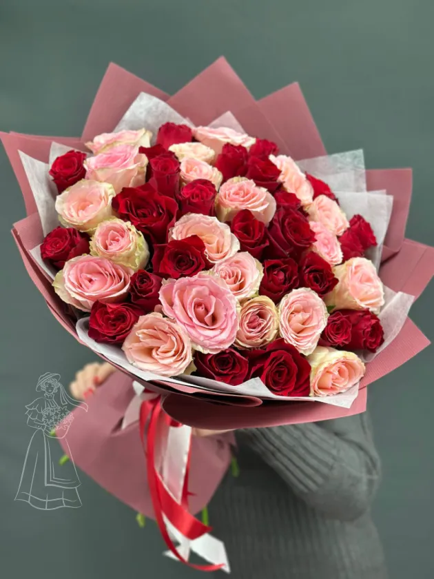Шикарный букет из роз Кения