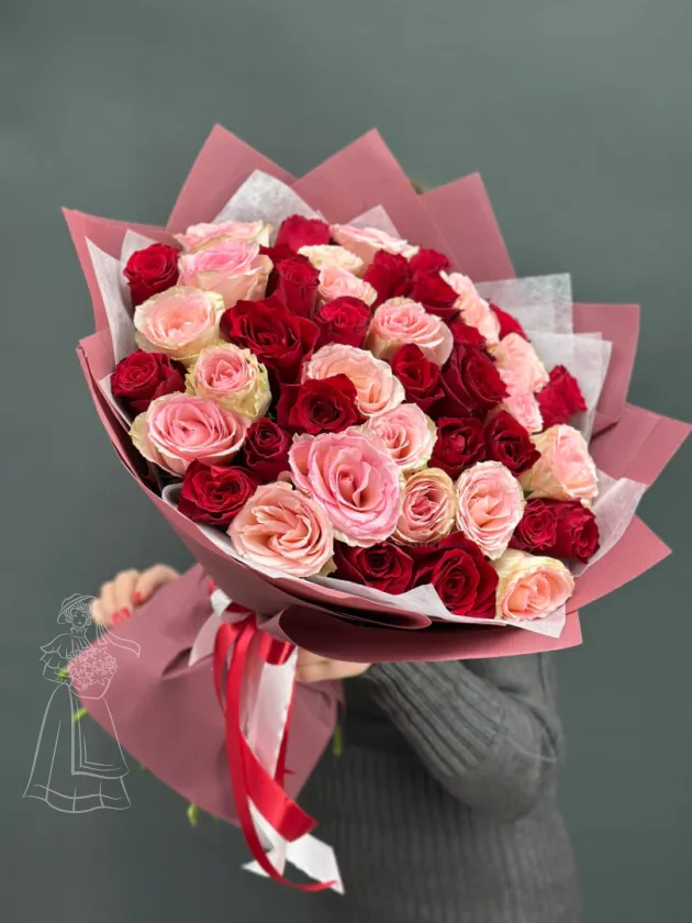 Шикарный букет из роз Кения