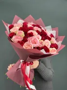 Шикарный букет из роз Кения