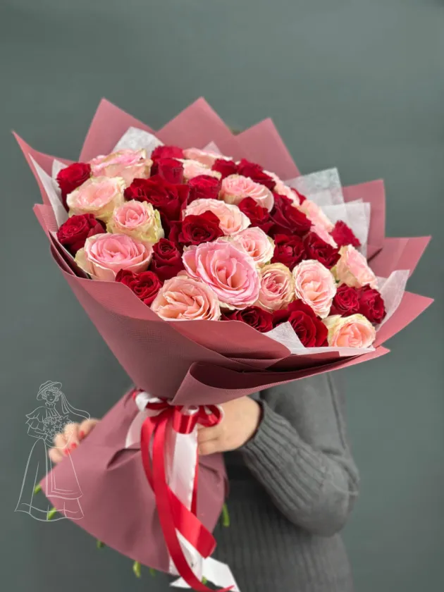 Шикарный букет из роз Кения