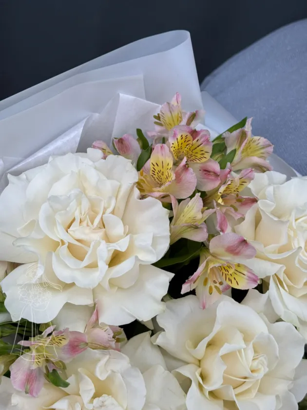 Букет Нежное очарование с французскими розами