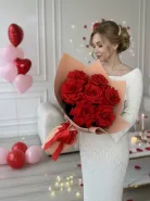 Восхитительный букет из французских роз