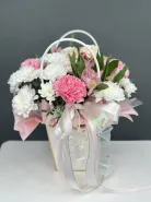 Композиция в сумочке Нежное облако