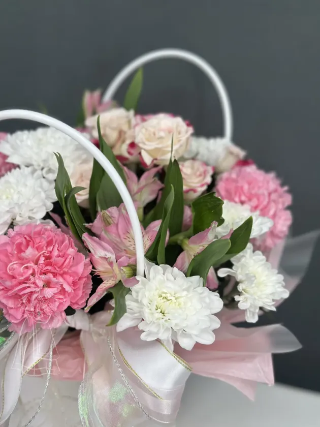 Композиция в сумочке Нежное облако