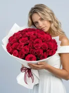 Букет из роз Алое пламя
