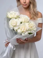 «Снежный шёпот» белоснежные французские розы