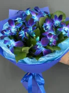 Эффектный букет из орхидеи (дендробиум)