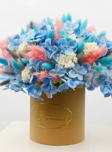 Интерьерная композиция в шляпной коробке от интернет-магазина цветов в Норильске