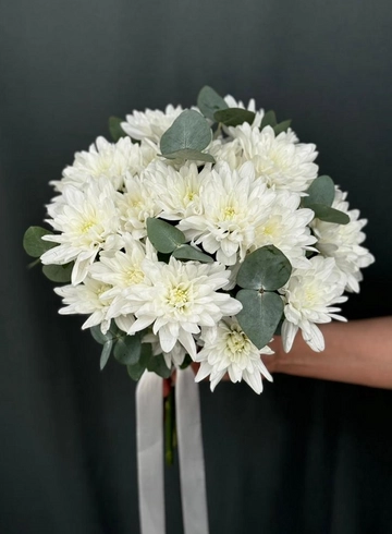 Букет невесты из кустовой хризантемы от интернет-магазина цветов в Норильске