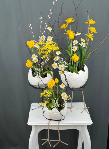 Пасхальная композиция в скорлупе от интернет-магазина цветов в Норильске