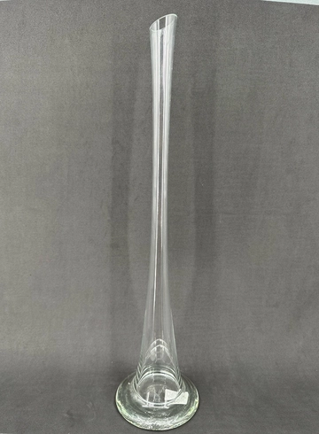 Ваза для цветов и сухоцветов стеклянная 50см от интернет-магазина цветов в Норильске