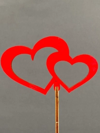 Топпер Двойное сердце