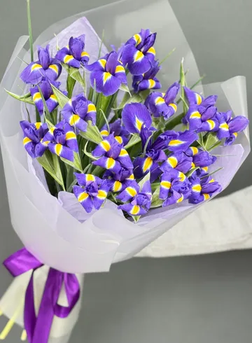 Букет 25 ирисов от интернет-магазина цветов в Норильске