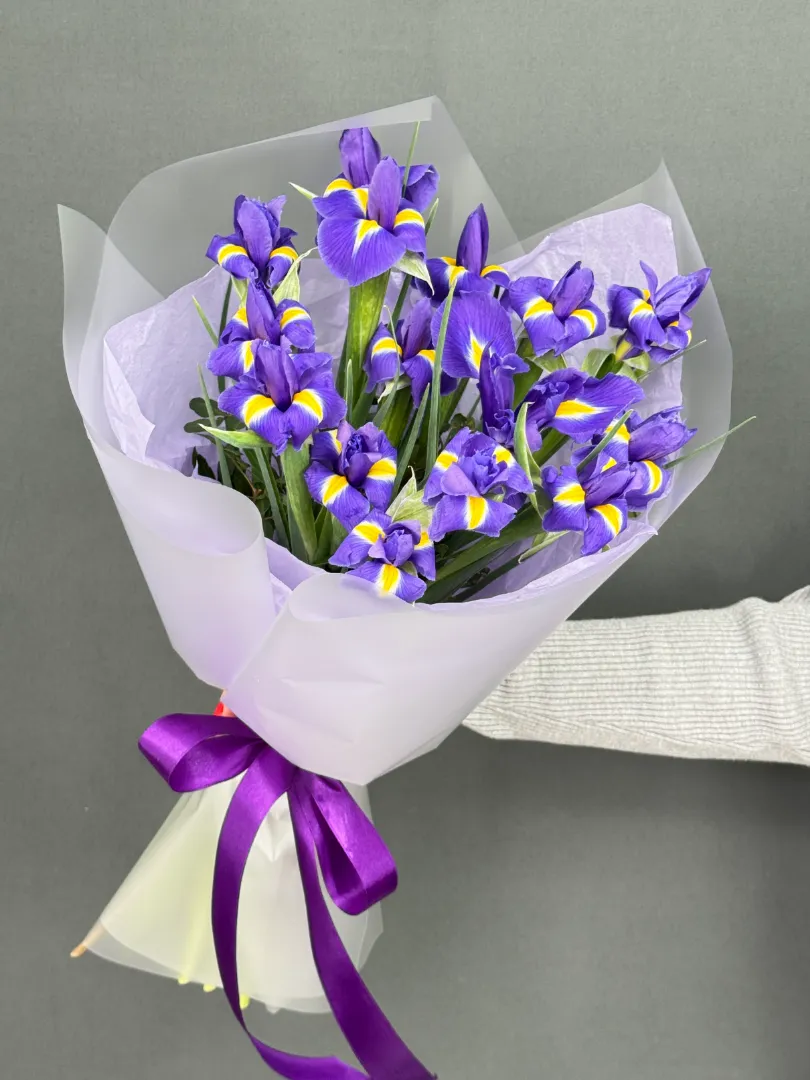 Букет 15 ирисов