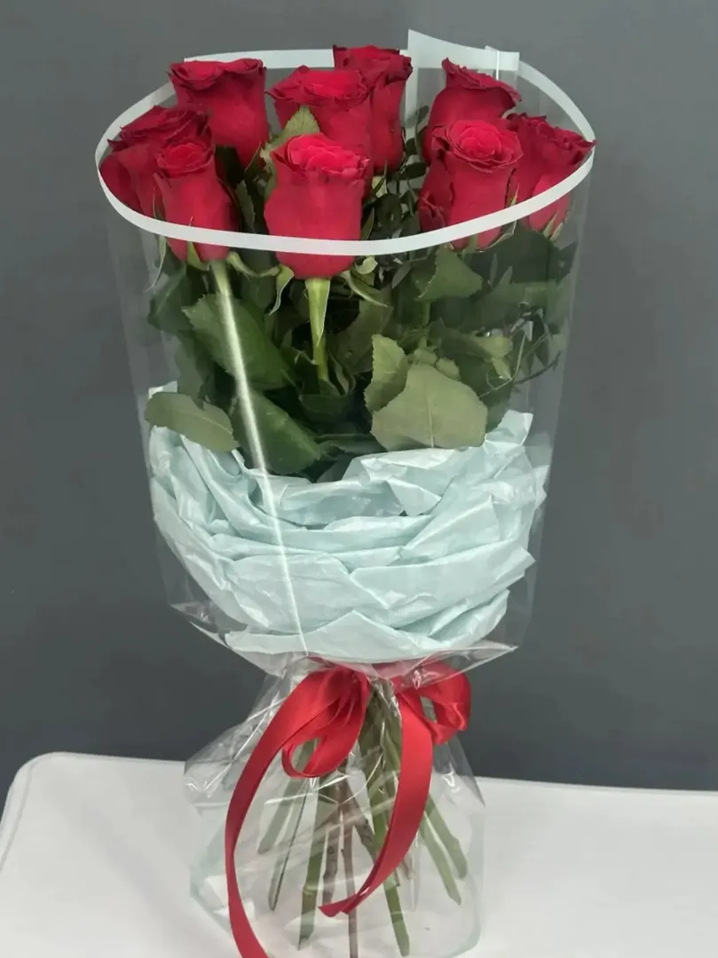 Монобукет из красных роз