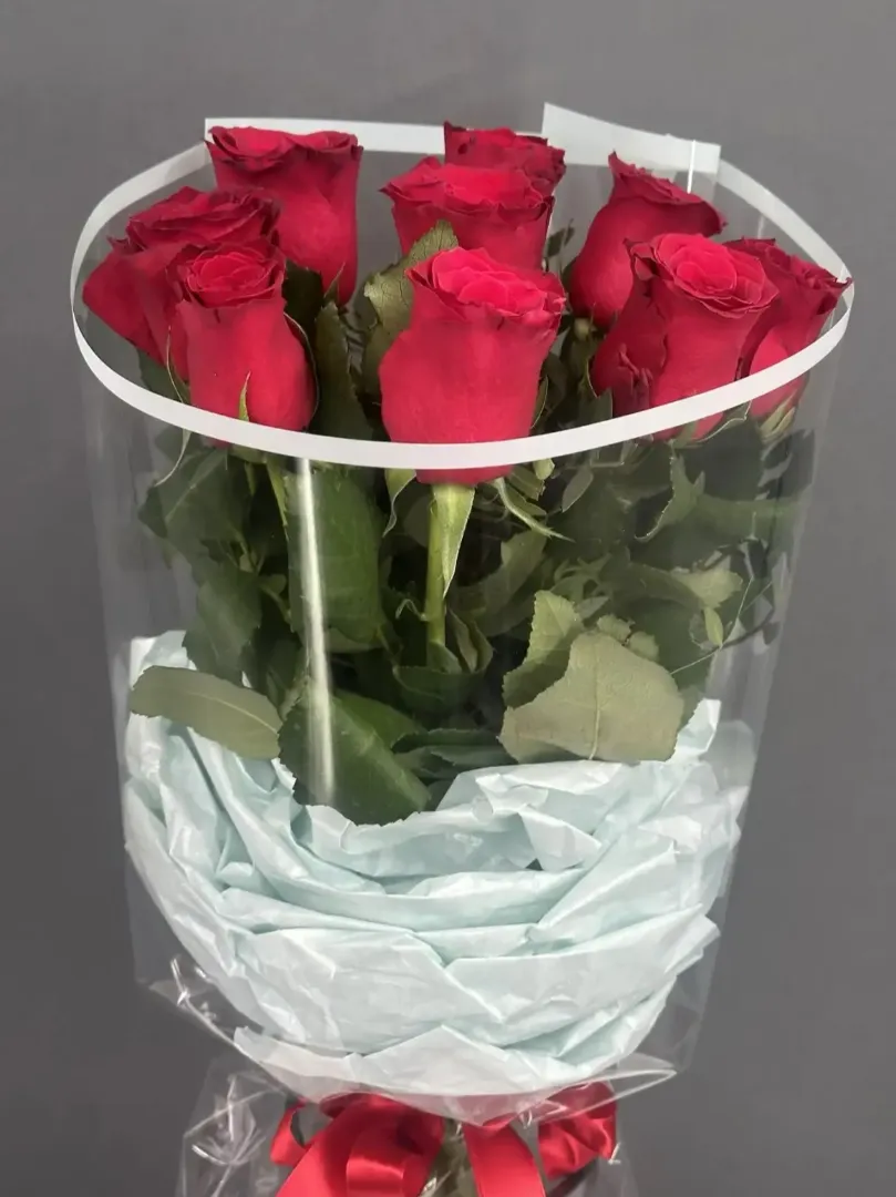 Монобукет из красных роз