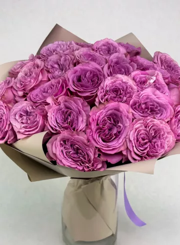 Букет из роз &laquo;Розовое счастье&raquo; от интернет-магазина цветов в Норильске